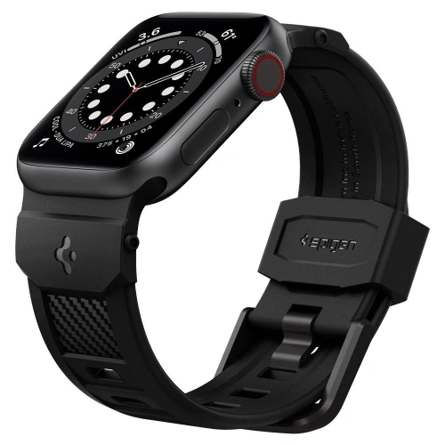 Kup Pásek Spigen Rugged Band Apple Watch Series 4/5/6/7/SE 40/41mm Matně černý - SPN1693BLK - {ean13} - Sklep Home Screen