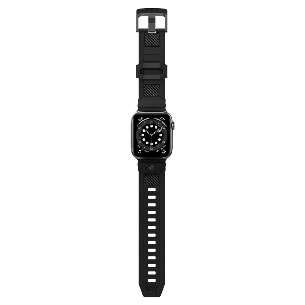 Pasek Spigen Rugged Band Apple Watch Series 4/5/6/7/SE/8/Ultra 44/45/49mm Matte Black