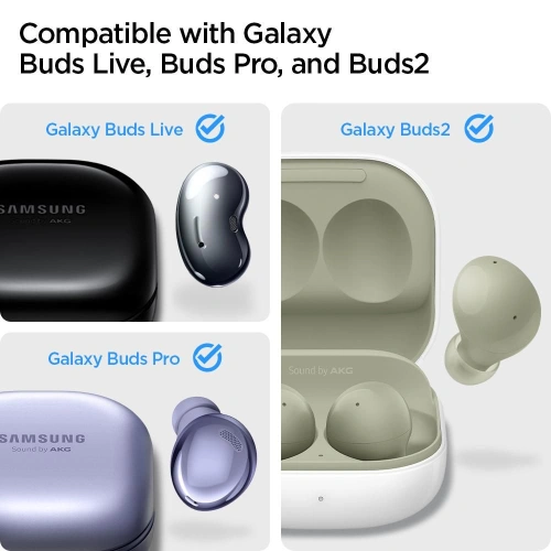 Kup Case Spigen Urban Fit Samsung Galaxy Buds 2/2 Pro/Live/Pro Schwarz - SPN1695BLK - {ean13} - Sklep Home Screen
