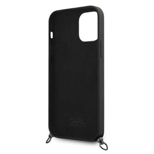 Kup Etui Karl Lagerfeld KLHCP12LWOSLFKBK Apple iPhone 12 Pro Max hardcase černý/black Silicone Cord Iconik - KLD595BLK - {ean13} - Sklep Home Screen
