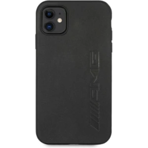 Kup Etui Mercedes AMG AMHCN61DOLBK Apple iPhone 11 fekete hardcase bőrből készült, forró bélyegzett - MRS026BLK - {ean13} - Sklep Home Screen