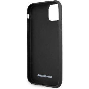Kup Etui Mercedes AMG AMHCN61DOLBK Apple iPhone 11 fekete hardcase bőrből készült, forró bélyegzett - MRS026BLK - {ean13} - Sklep Home Screen
