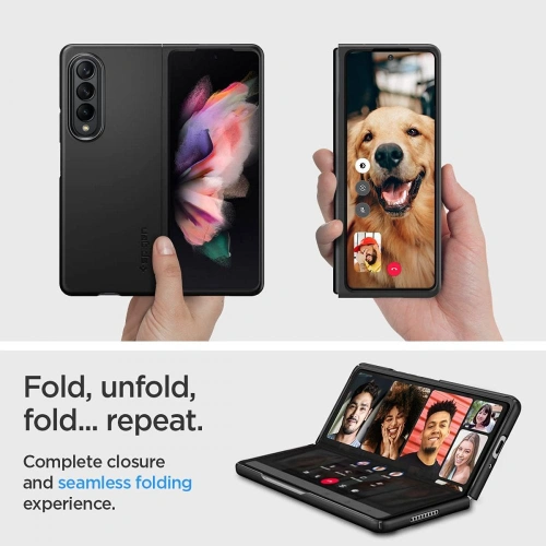 Kup Case Spigen Airskin Samsung Galaxy Z Fold 3 Schwarz - SPN1700BLK - {ean13} - Sklep Home Screen