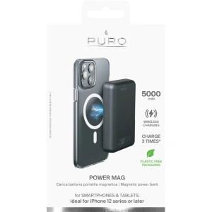 Powerbank PURO PowerMag z ładowaniem indukcyjnym 5000mAh MagSafe