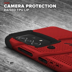 Kup Páncélozott tok ZIZO BOLT sorozat Samsung Galaxy A52 5G/A52S 9H üveggel a kijelzőre + állvánnyal ellátott tartó (piros) - ZIZ074RED - {ean13} - Sklep Home Screen