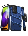 Pancerne etui ZIZO BOLT Series Samsung Galaxy A52 5G/A52S se sklem 9H na displej + držák s podstavcem (modrý)