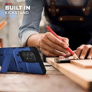 Kup Páncélos tok ZIZO BOLT Series Samsung Galaxy A52 5G/A52S 9H üveg kijelzőhöz + tartó állvánnyal (kék) - ZIZ075BLU - {ean13} - Sklep Home Screen