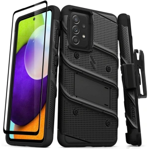 Kup Pancéřové pouzdro ZIZO BOLT Series Samsung Galaxy A52 5G/A52S se sklem 9H na displej + držák s podstavcem (černé) - ZIZ076BLK - {ean13} - Sklep Home Screen