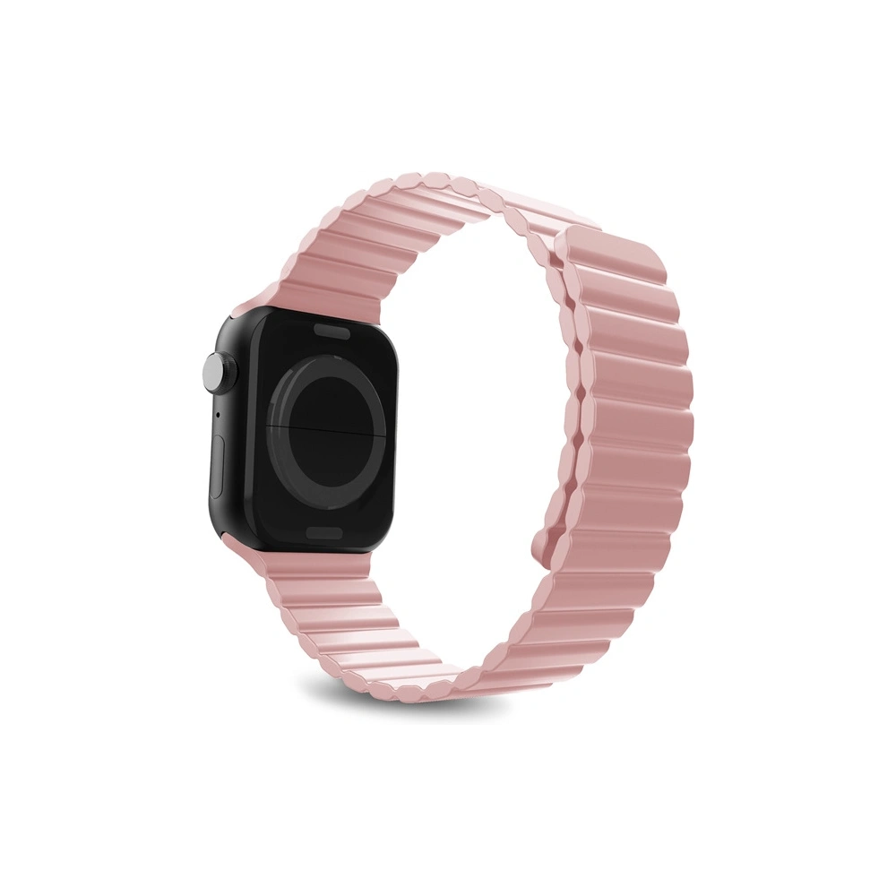 Magnetyczny pasek PURO ICON LINK Apple Watch 4/5/6/7/SE/8/9/10 40/41/42mm (S/M) (różowy)