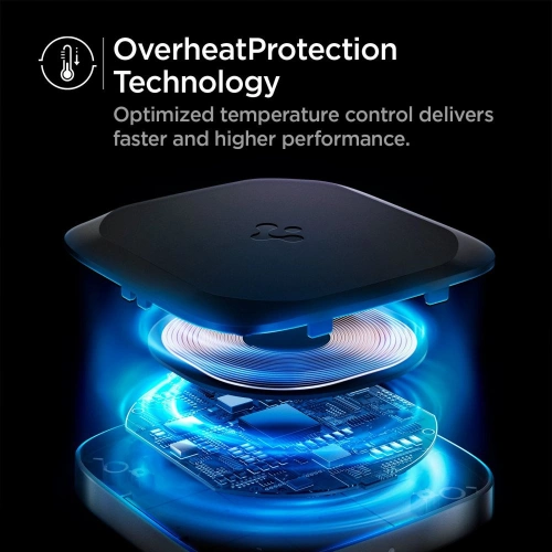 Kup Ładowarka indukcyjna Spigen PF2004 PowerArc Wireless Charger 15W Black - SPN1703BLK - {ean13} - Sklep Home Screen
