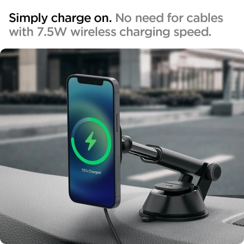 Kup Uchyt s indukční nabíječkou Spigen ITS35W Onetap Magnetic MagSafe Dashboard Charger 7.5W Black - SPN1704BLK - {ean13} - Sklep Home Screen