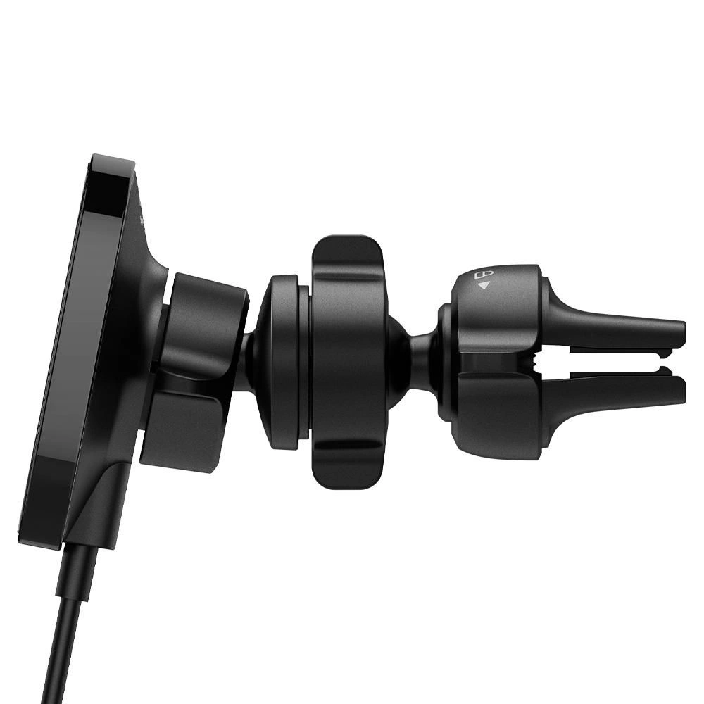Uchwyt z ładowarką indukcyjną Spigen ITS12W Onetap Magnetic MagSafe Vent Car Charger 7.5W Black