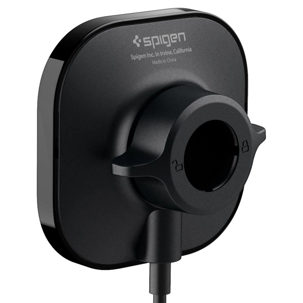 Uchwyt z ładowarką indukcyjną Spigen ITS12W Onetap Magnetic MagSafe Vent Car Charger 7.5W Black