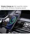 Kup Halter mit induktiver Ladestation Spigen ITS12W Onetap Magnetic MagSafe Vent Auto-Ladegerät 7.5W Schwarz - SPN1705BLK - {ean13} - Sklep Home Screen