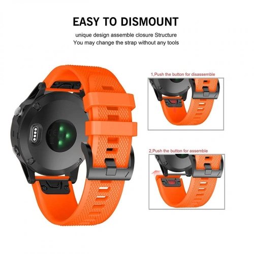 Kup Pánt Tech-Protect Smooth Garmin Fenix 5/6/6 Pro/7 Narancs - THP005ORG - {ean13} - Sklep Home Screen