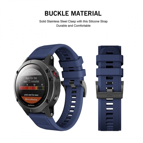 Kup Pasek Tech-Protect Smooth Garmin Fenix 5/6/6 Pro/7 Navy Blue - THP009BLU - {ean13} - Sklep Home Screen