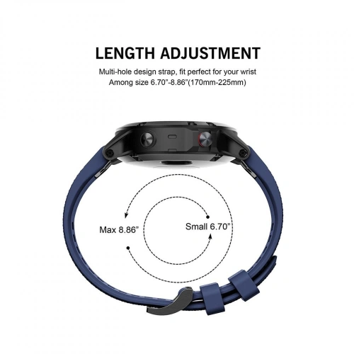 Kup Pasek Tech-Protect Smooth Garmin Fenix 5/6/6 Pro/7 Navy Blue - THP009BLU - {ean13} - Sklep Home Screen