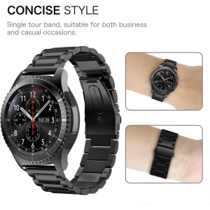 Kup Armband Tech-Protect Edelstahl Samsung Gear S3 Schwarz - THP016BLK - {ean13} - Sklep Home Screen