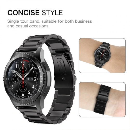 Kup Bransoleta Tech-Protect Stainless Samsung Gear S3 Black - THP016BLK - {ean13} - Sklep Home Screen