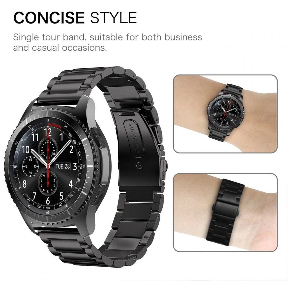 Bransoleta Tech-Protect Stainless Samsung Gear S3 Black