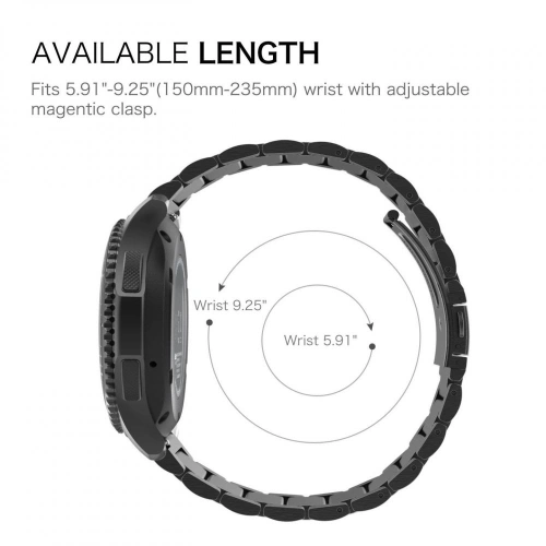 Kup Brățara Tech-Protect din oțel inoxidabil Samsung Gear S3 Neagră - THP016BLK - {ean13} - Sklep Home Screen