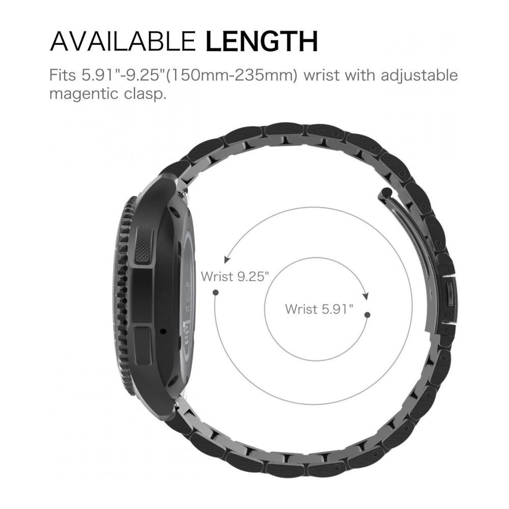 Bransoleta Tech-Protect Stainless Samsung Gear S3 Black