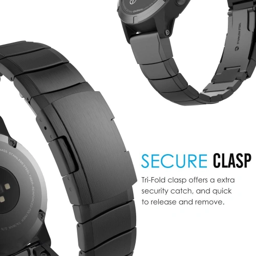 Kup Bransoleta Tech-Protect Steelband Garmin Fenix 3/3 HR/5X/5X Plus/6X/6X Pro/7X Černá - THP018BLK - {ean13} - Sklep Home Screen