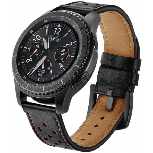 Buy Tech-Protect Leather Samsung Gear S3 Black - THP021BLK - {ean13} - Home Screen Store Europe