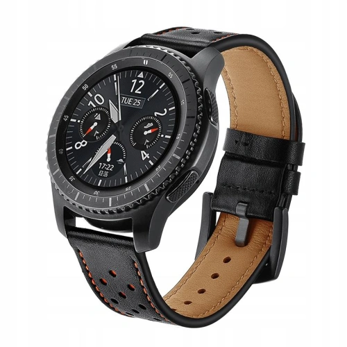 Kup Pasek Tech-Protect din piele Samsung Gear S3 Negru - THP021BLK - {ean13} - Sklep Home Screen