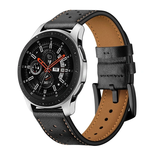 Kup Pasek Tech-Protect bőr Samsung Galaxy Watch 46mm fekete - THP027BLK - {ean13} - Sklep Home Screen