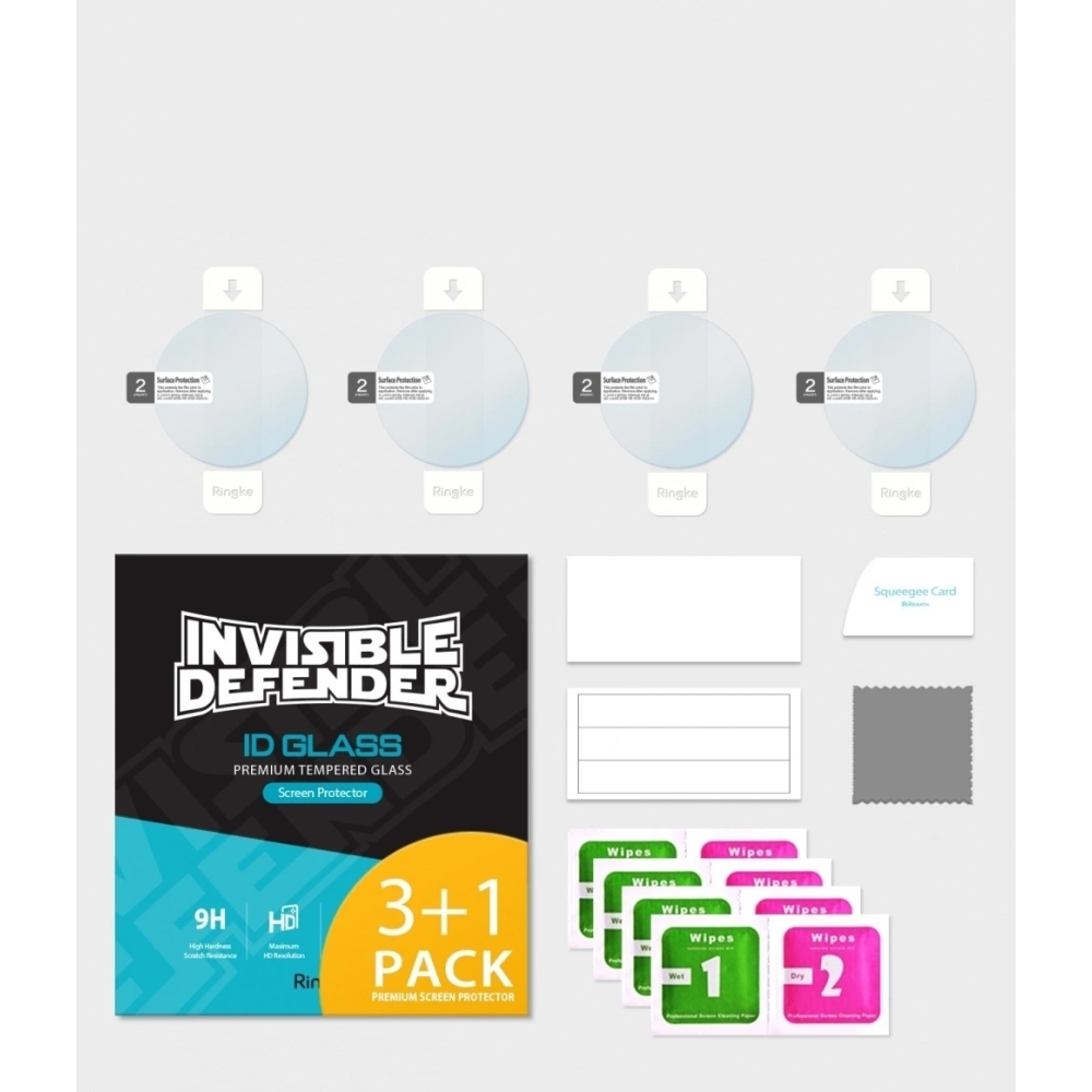 Zestaw szkieł hartowanych Ringke ID Glass 4 Pack Samsung Galaxy Gear S3/Watch 46mm 0.33mm