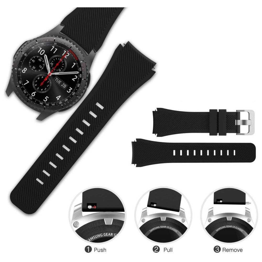 Pasek Tech-Protect Smoothband Samsung Galaxy Watch 46mm Black