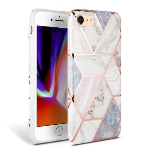 Kup Etui Tech-Protect Marble Apple iPhone SE 2022/SE 2020/8/7 Rózsaszín - THP131PNK - {ean13} - Sklep Home Screen