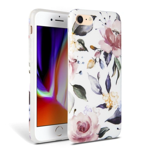 Kup Etui Tech-Protect Floral Apple iPhone SE 2022/SE 2020/8/7 Bílá - THP132WHT - {ean13} - Sklep Home Screen