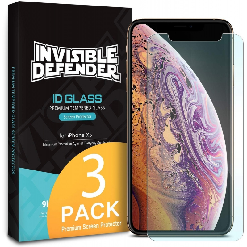 Ringke ID Glass iPhone X/XS 5.8 0.33mm 3 Pack