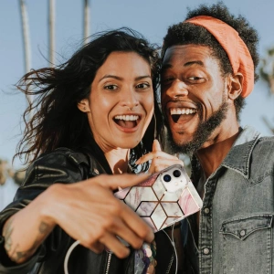 Etui Tech-Protect Marble Samsung Galaxy A41 Růžová