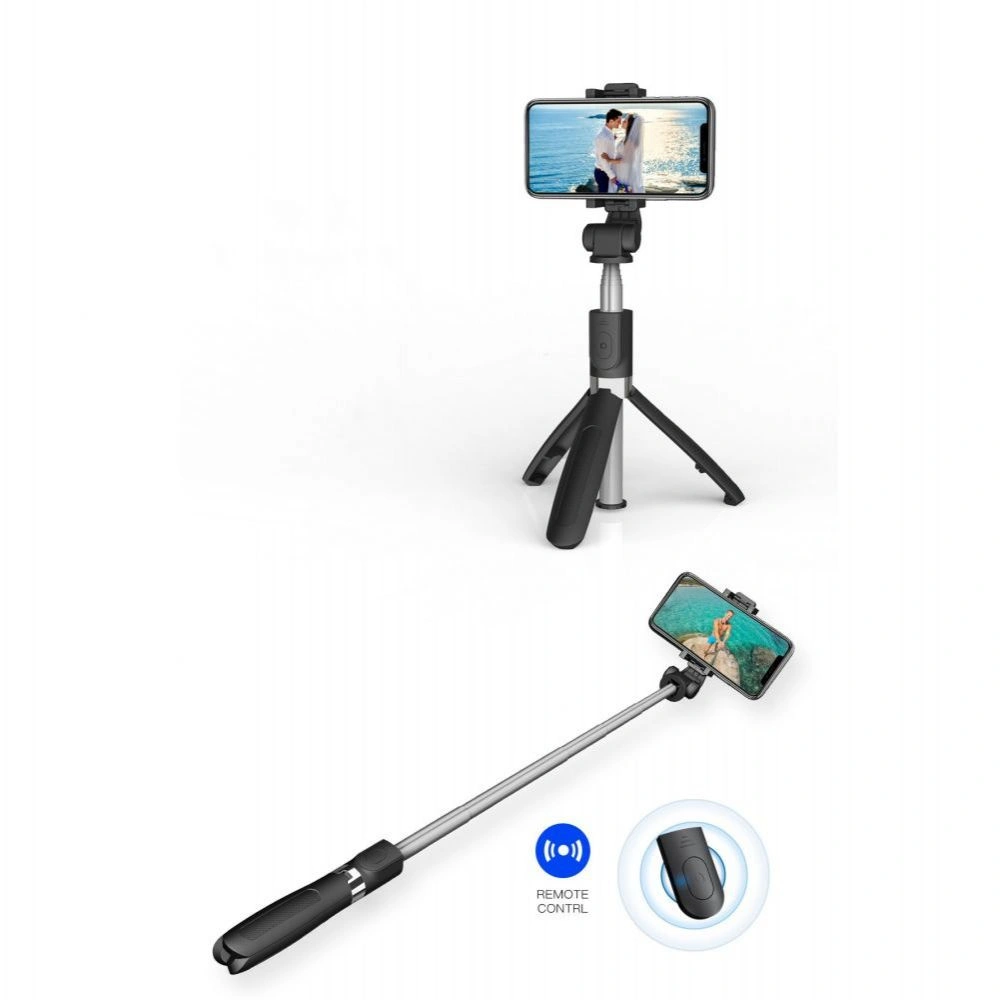 Kijek do selfie Tech-Protect L01s Wireless Selfie Stick Tripod Black