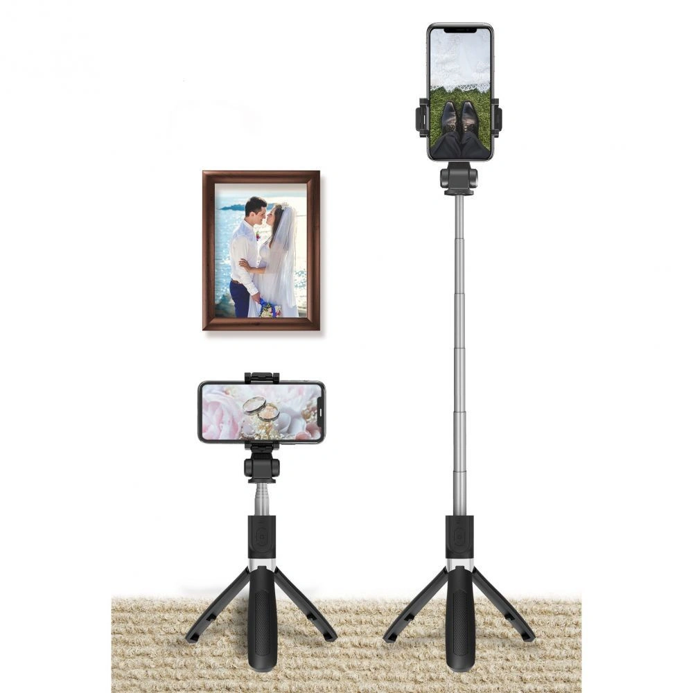 Kijek do selfie Tech-Protect L01s Wireless Selfie Stick Tripod Black