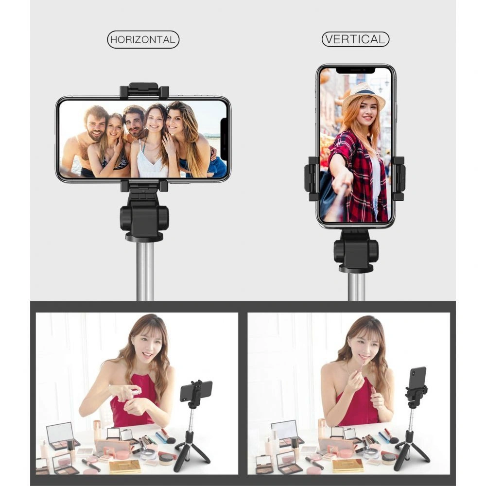 Kijek do selfie Tech-Protect L01s Wireless Selfie Stick Tripod Black