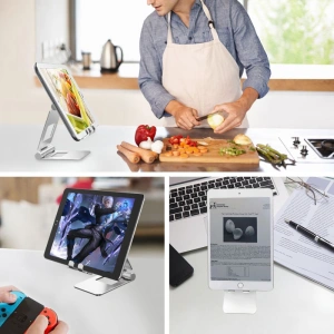 Uchwyt Tech-Protect Z10 Univerzální stojan pro tablet Stříbrný
