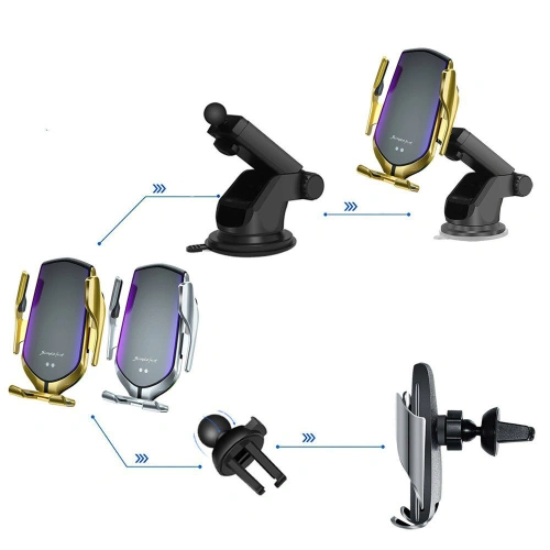 Kup Uchwyt pentru mașină Tech-Protect R2 Încărcător Wireless pentru Mașină Argintiu - THP185SLV - {ean13} - Sklep Home Screen