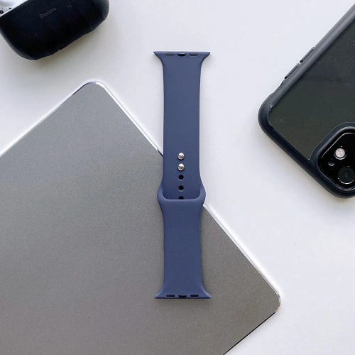 Kup Pasek Tech-Protect Iconband Apple Watch 4/5/6/7/SE/8/9/Ultra 44/45/49mm Éjféli Kék - THP195MIDBLU - {ean13} - Sklep Home Screen