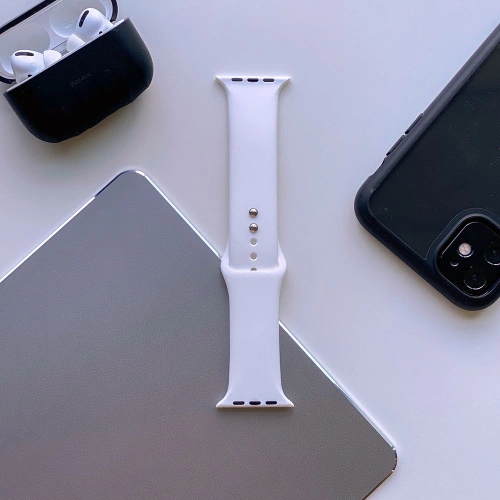 Kup Pasek Tech-Protect Iconband Apple Watch 4/5/6/7/SE/8/9/Ultra 44/45/49mm Bílá - THP198WHT - {ean13} - Sklep Home Screen