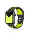 Pásky Tech-Protect Softband Apple Watch 4/5/6/7/SE/8/9/Ultra 44/45/49mm Černá/limetková