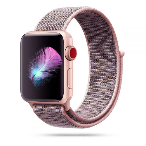 Kup Pásek Tech-Protect Nylon Apple Watch 4/5/6/7/SE/8/9/10 40/41/42mm Růžový písek - THP237PNKSAN - {ean13} - Sklep Home Screen