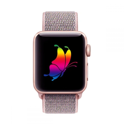 Kup Pásek Tech-Protect Nylon Apple Watch 4/5/6/7/SE/8/9/10 40/41/42mm Růžový písek - THP237PNKSAN - {ean13} - Sklep Home Screen