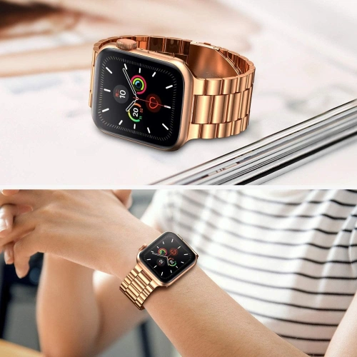 Buy Bracelet Tech-Protect Stainless Apple Watch 4/5/6/7/SE 44/45mm Rose Gold - THP249RS - {ean13} - Home Screen Store Europe