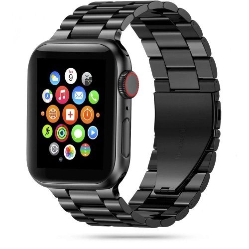 Kup Náramek Tech-Protect nerezový Apple Watch 4/5/6/7/SE 44/45mm černý - THP251BLK - {ean13} - Sklep Home Screen