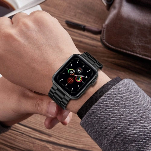 Kup Bransoleta Tech-Protect Stainless Apple Watch 4/5/6/7/SE 44/45mm Black - THP251BLK - {ean13} - Sklep Home Screen