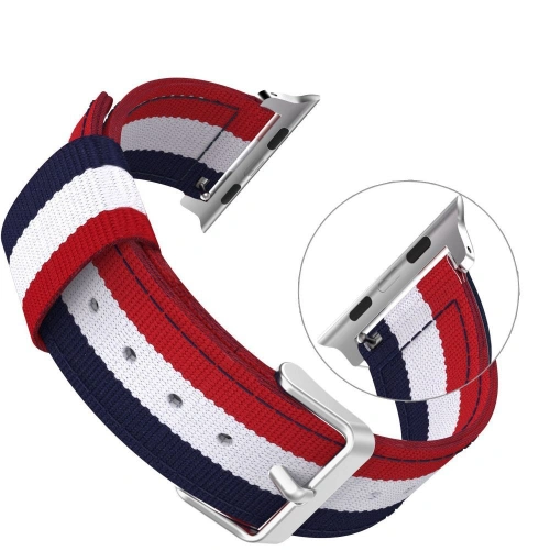 Kup Pasek Tech-Protect Welling Apple Watch 4/5/6/7/SE/8/9/Ultra 44/45/49mm Námořnická/modrá - THP253NAVRED - {ean13} - Sklep Home Screen